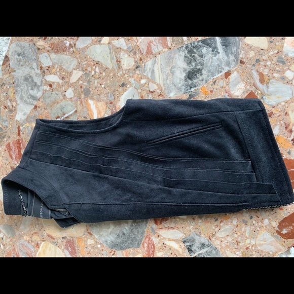 zipped cropped suede jacket - Picture 3 of 3